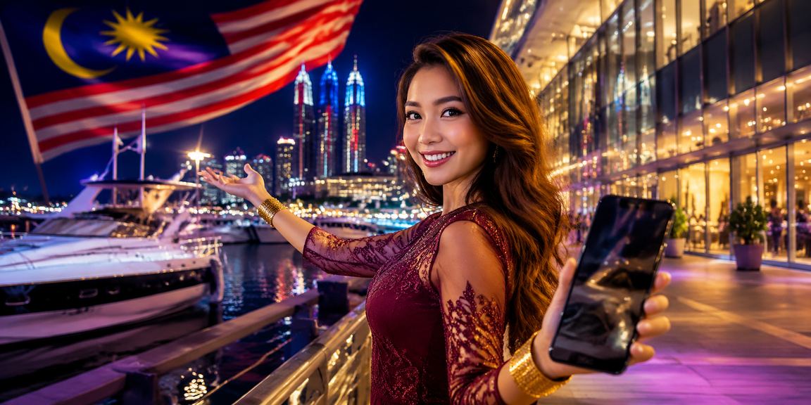 Pengguna Malaysia di Johor Bahru mengikuti perlawanan langsung menggunakan telefon pintar di platform mahjong