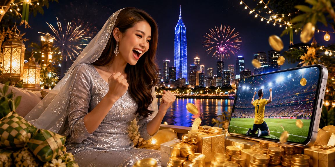 Pengguna Malaysia menerima bonus cashback Hari Raya di platform bola sepak mahjong Kuala Lumpur