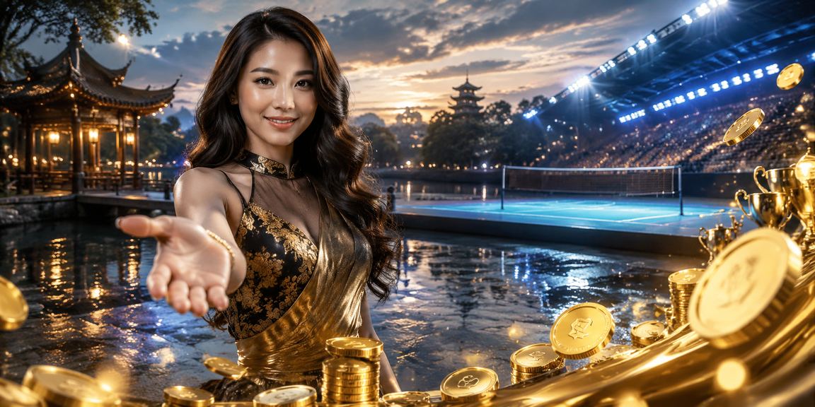 Suasana peminat sukan mengikuti perlawanan langsung bergaya Melayu di Malaysia pada platform mahjong