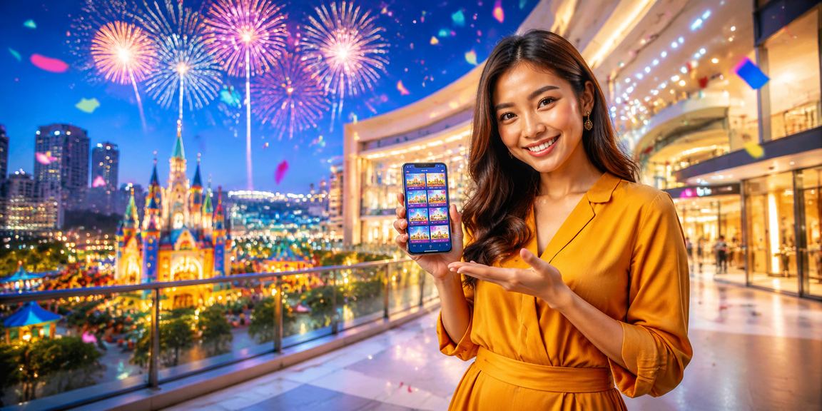 Pengguna Malaysia menggunakan aplikasi kasino mahjong bergaya Melayu pada telefon pintar untuk permainan popular