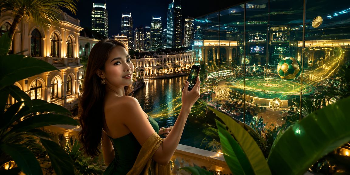 Pengguna Malaysia bermain kasino dalam talian menggunakan telefon pintar di platform mahjong